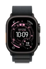 ⁦Apple Watch Ultra 3 GPS + Cellular 49mm Black Titanium Case with Black Alpine Loop – Medium⁩ - الصورة ⁦2⁩