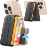 Sinjimoru M-Pull Tab Stand Magsafe Wallet - Black